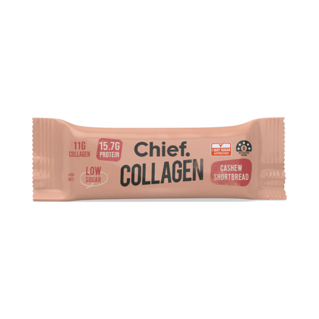 Collagen Protein Cashew Shortbread Bar