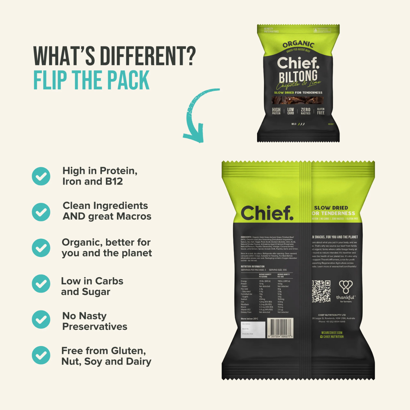 Chipotle & Lime Biltong 90g